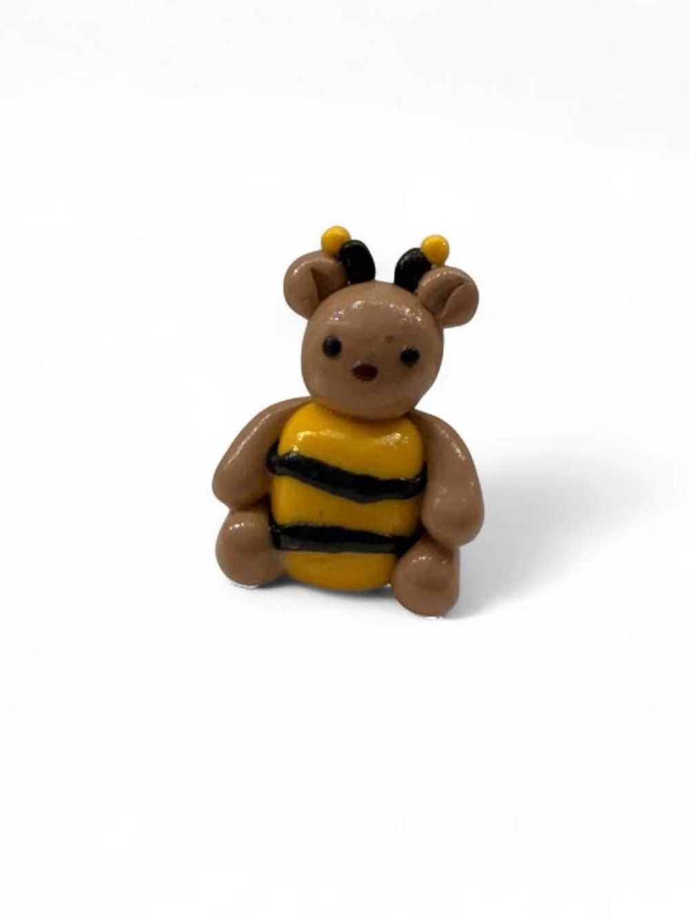 Brown and Yellow Bee Bear Sculpture Figurine